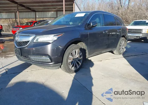 2014 Acura Mdx Technology Package из США, поврежденный, VIN 5FRYD4H40EB007060